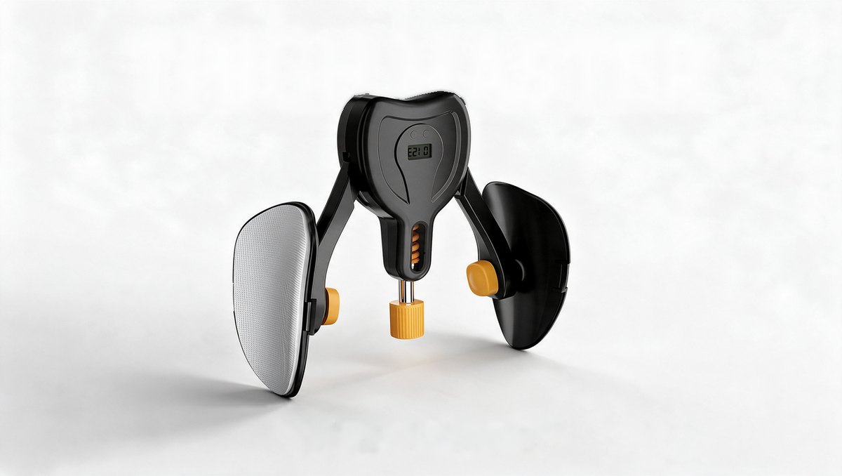 Kegel Trainer PRO: přístroj se dvěma polstrovanými opěrkami, kolečkem odporu a počítadlem